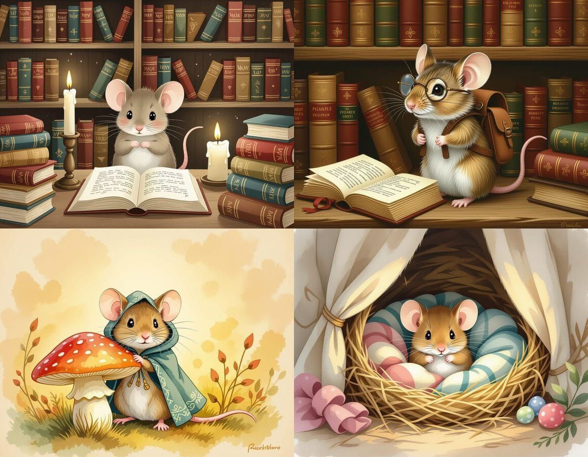 Image of a Shy Mouse