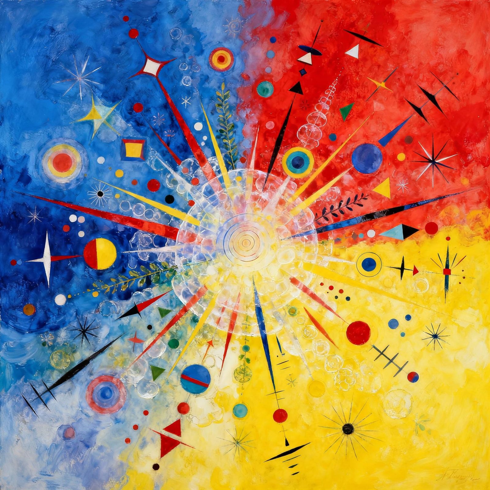 Abstract Explosion of Joyful Colors