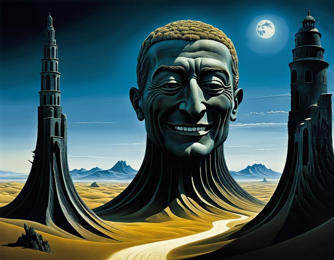 Surreal Landscape with Miles of Smiles