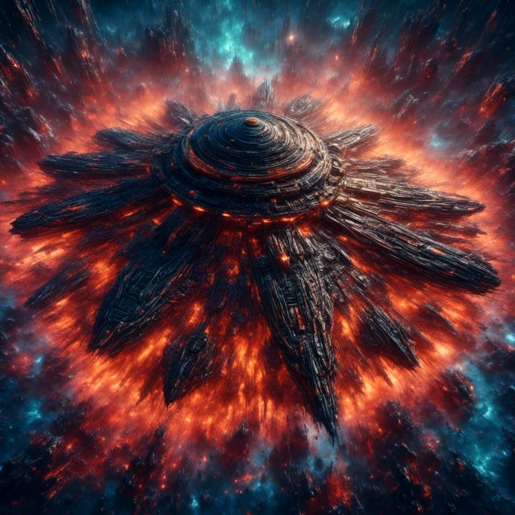 exploding space station