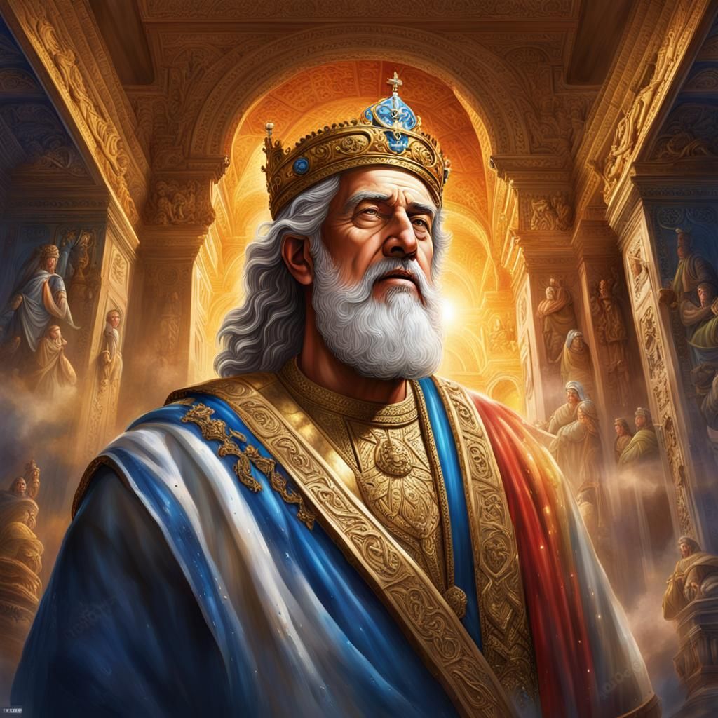 King David and the Ark: Hyperrealistic Concept Art
