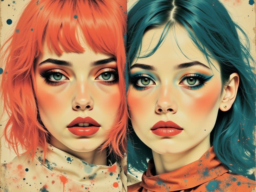 Emotional Scene in Unusual Pastel Colors