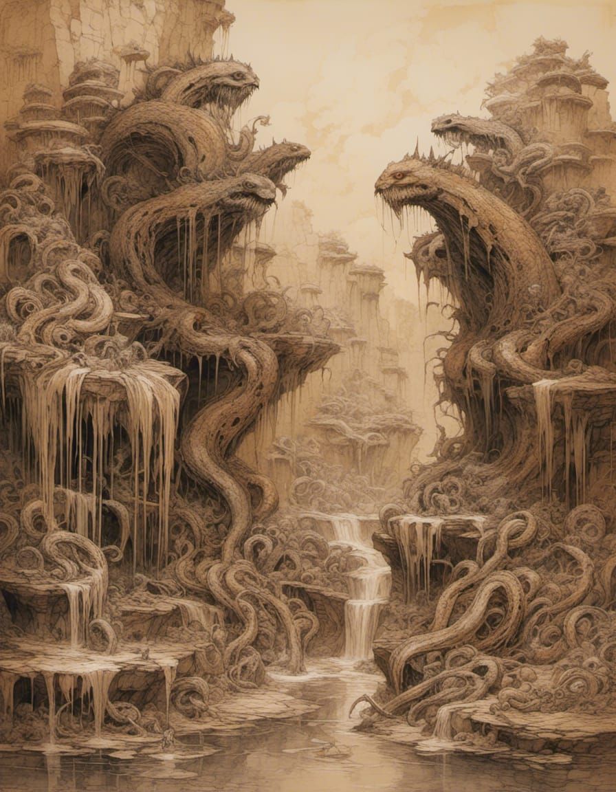 Bahamut-Hydra Hybrid of Clay and Water