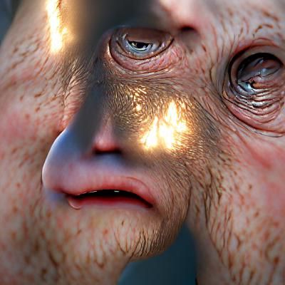 AI Rendering of the Face of God