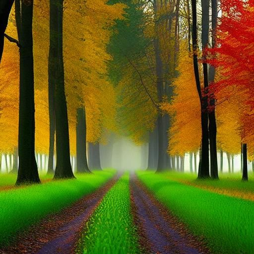 Tulip Forest Floor in Vivid Colors