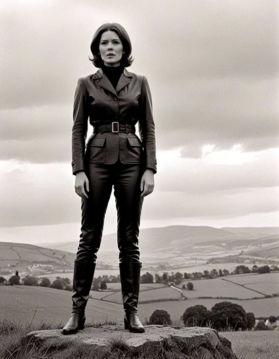 Emma Peel in Cinematic 35mm Film Still