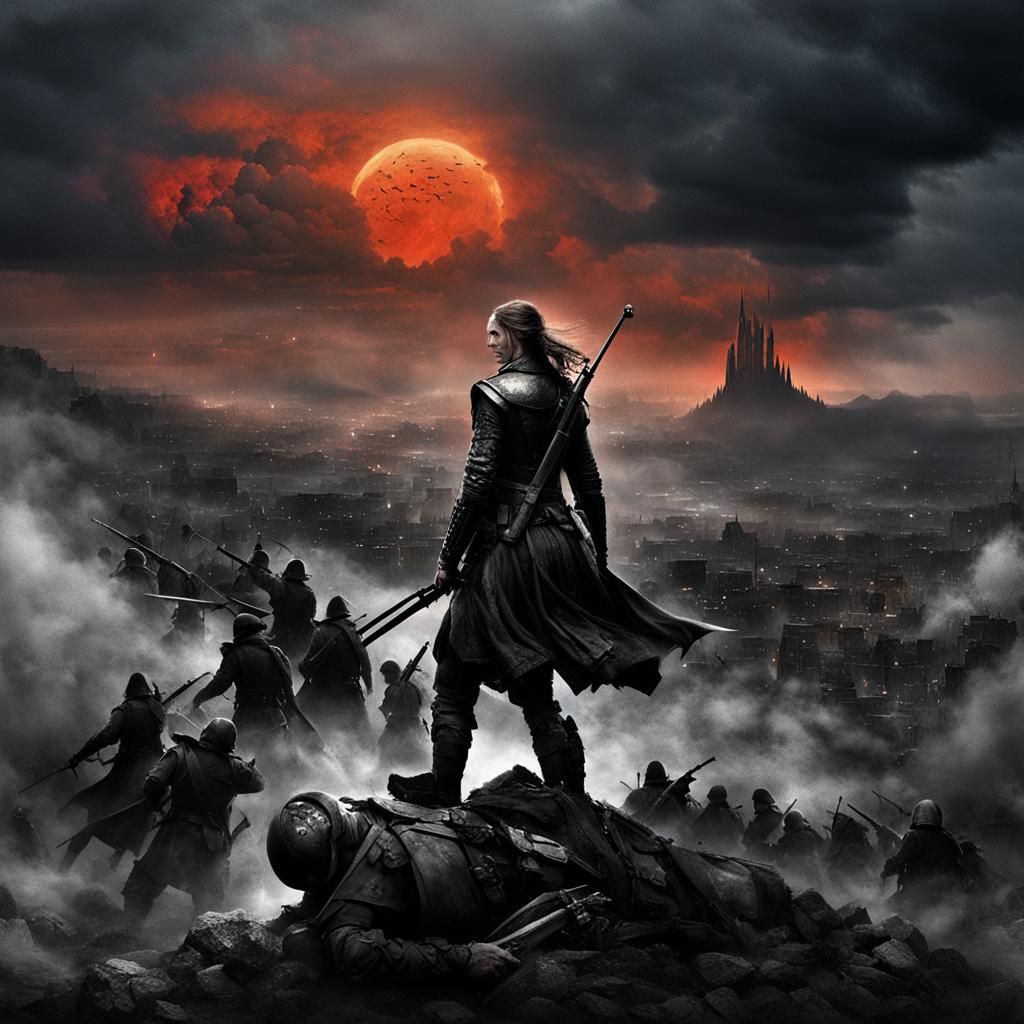 Fantastical Night Landscape in Detailed Matte Painting