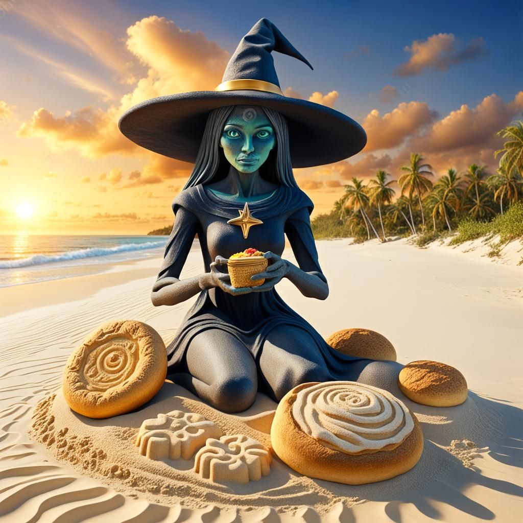 Sand Witch Wins Gold Medal on Tropical Beach