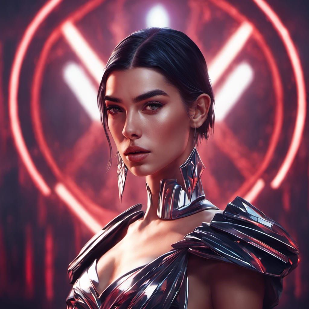 Sith Lady Portrait in Art Nouveau Style