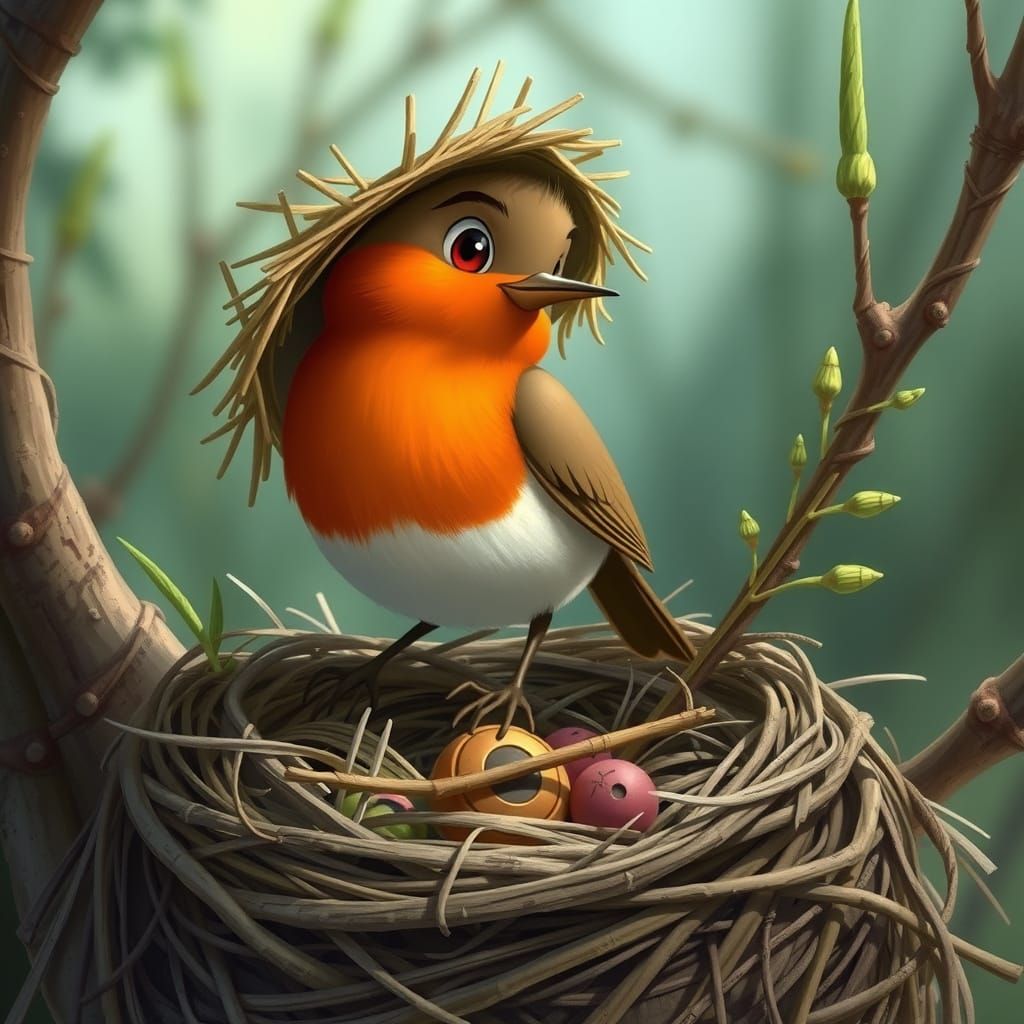 Robin Bird: Architectural Wizard in Disney Style