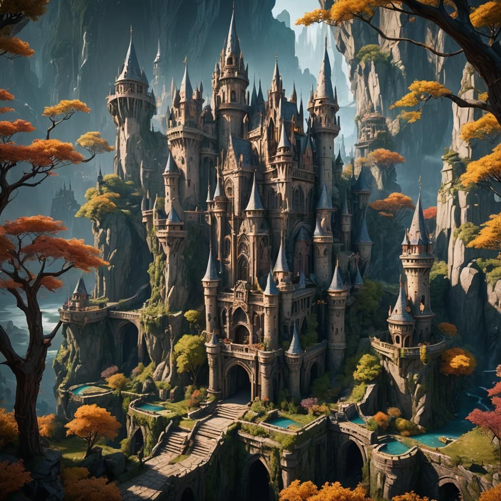 Detailed Fantasy Concept Art in Deep Color