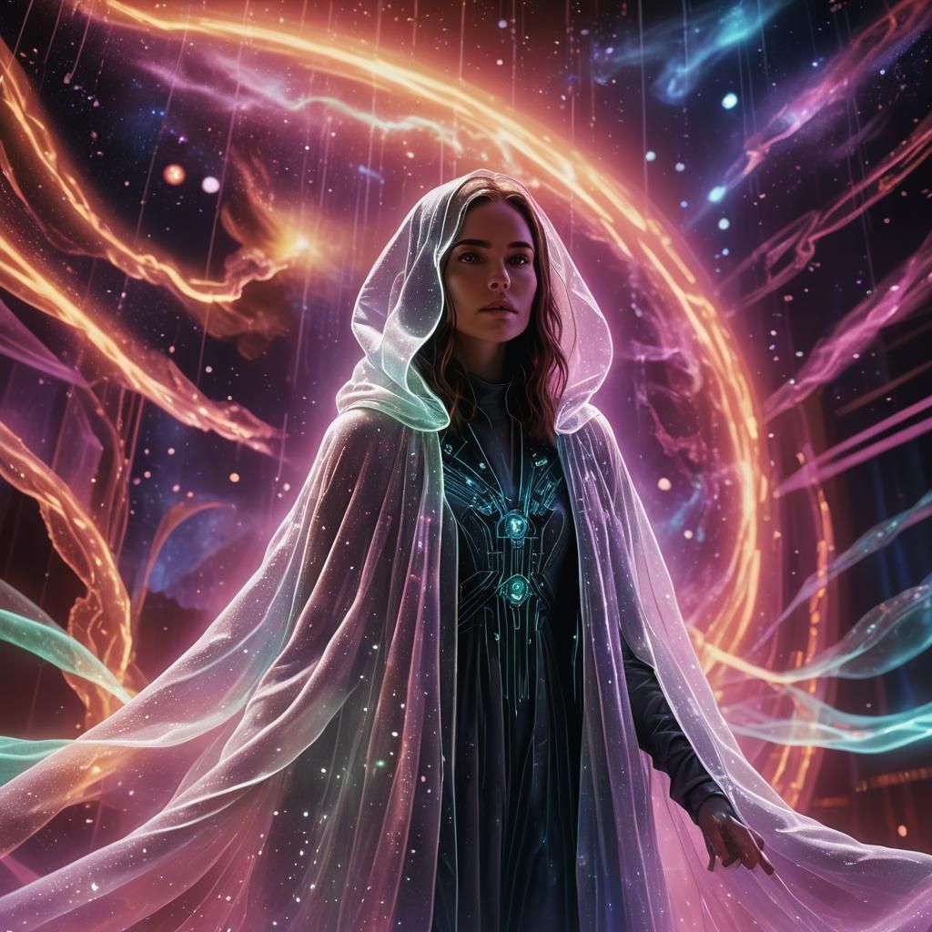 Ethereal Ghost at a Holographic Movie Theater