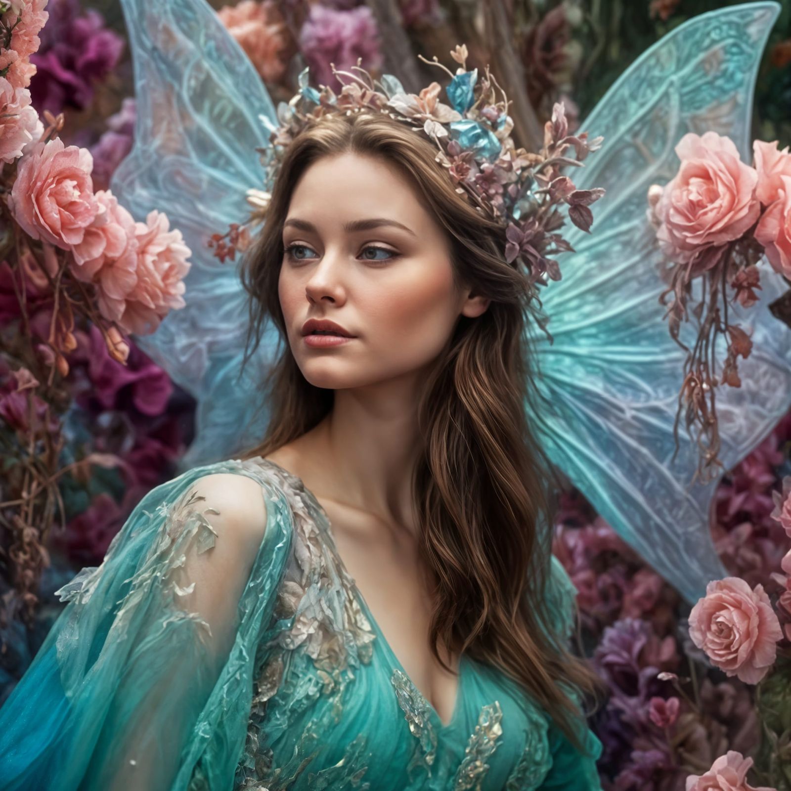 Ethereal Light Fairy in Detailed Matte Painting