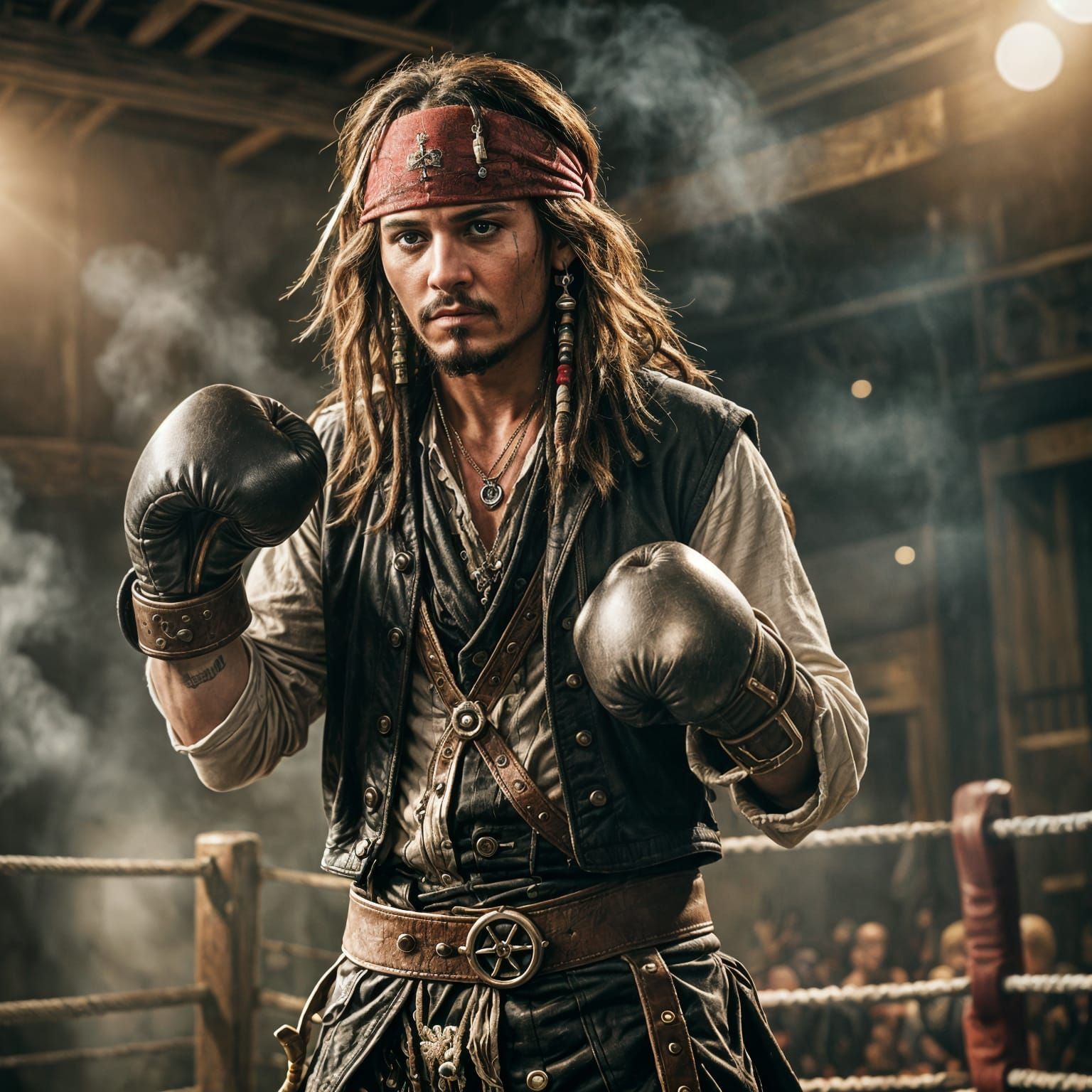 Captain Jack Sparrow Ready to Box