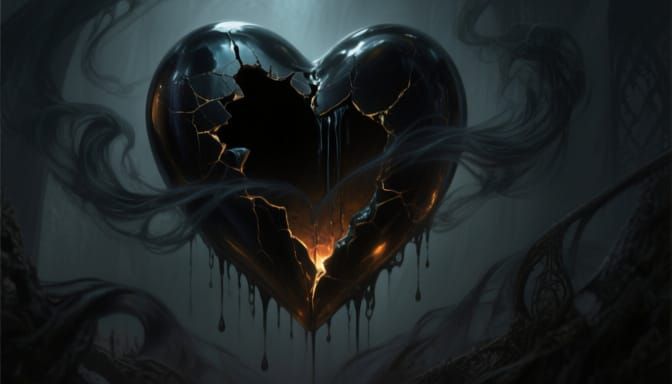 Obsidian Heart Void Cracks Open With Shadowy Energy