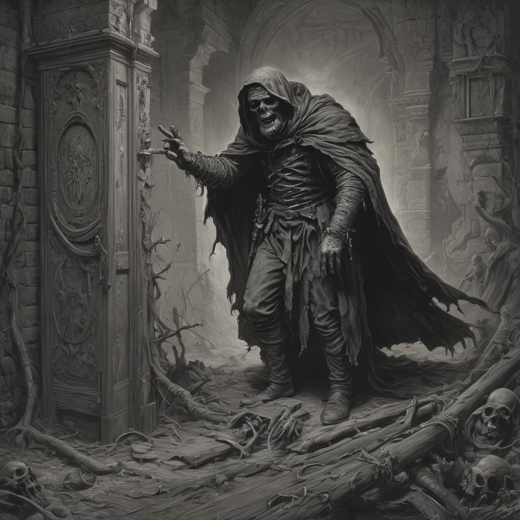 Dark Fantasy Portrait in Gothic Style