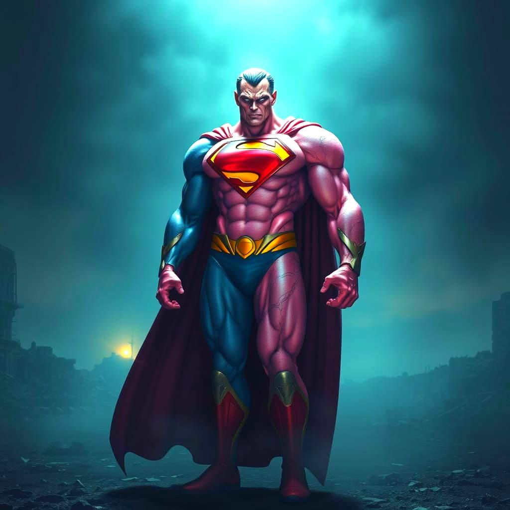 Superman Battles Majin Buu in Hyperrealistic HDR