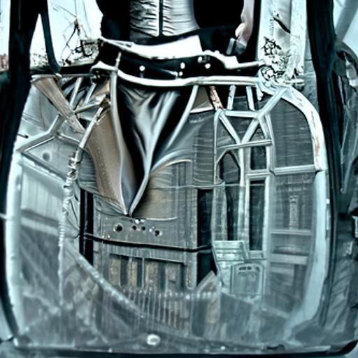 Victorian Gentleman in Corset: Detailed Matte Painting