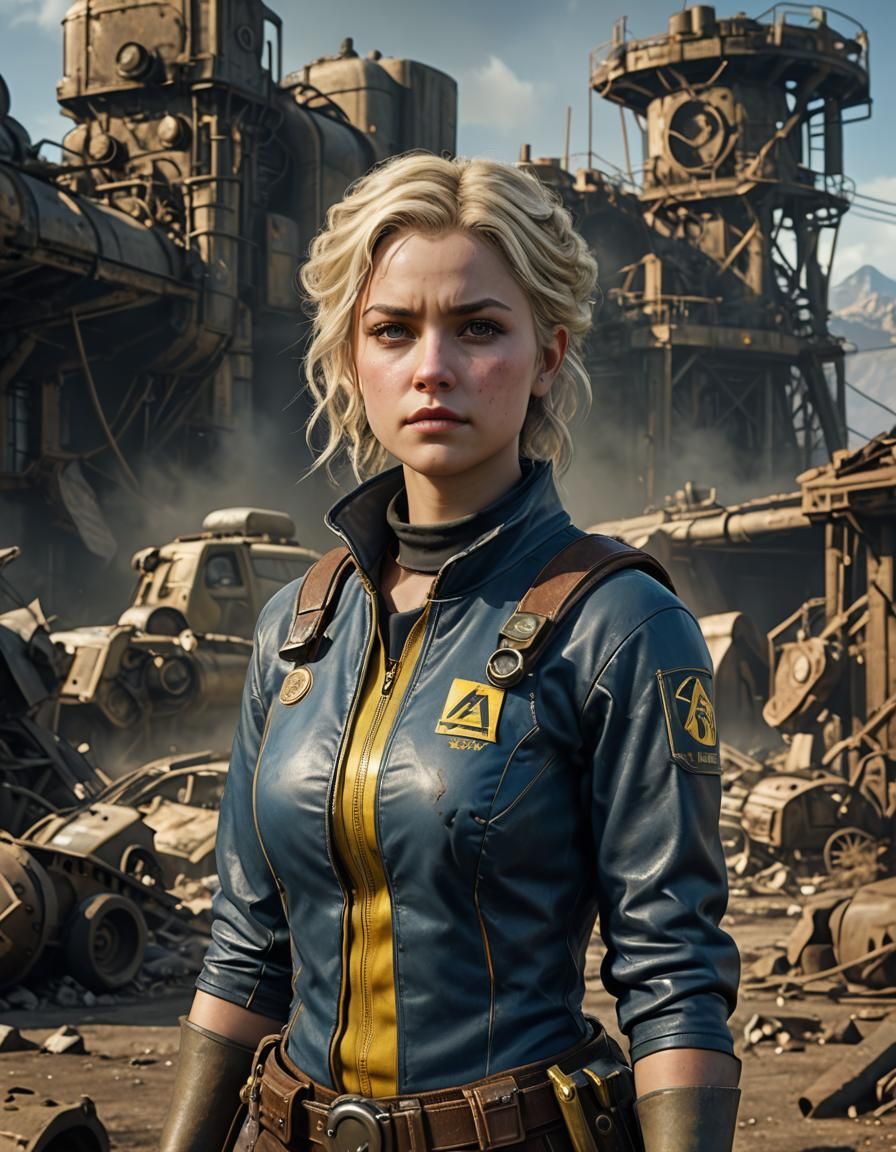 Fallout Vault Dweller Portrait in 8k Resolution