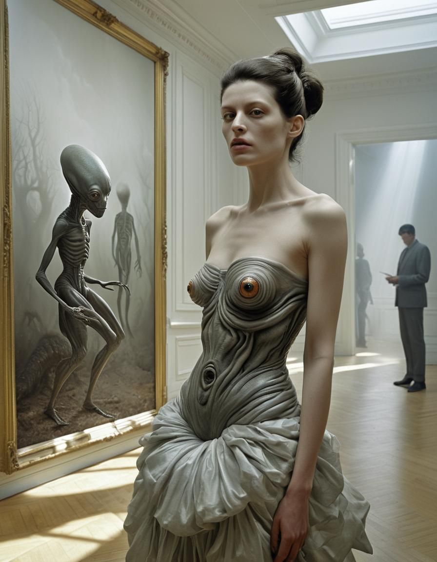 Surreal Portrait of Exotic People and Bizarre Creatures