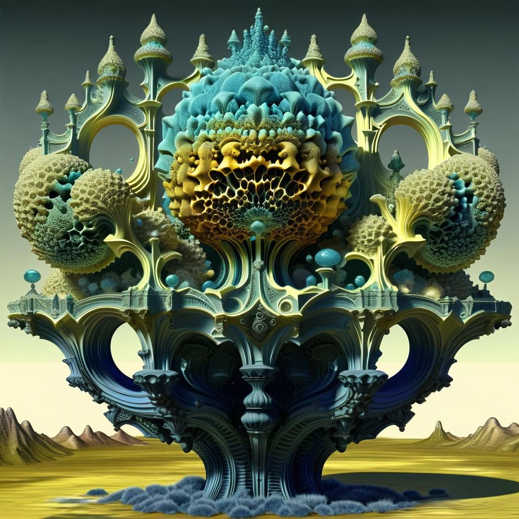 Detailed Mandelbulb Fractal Art