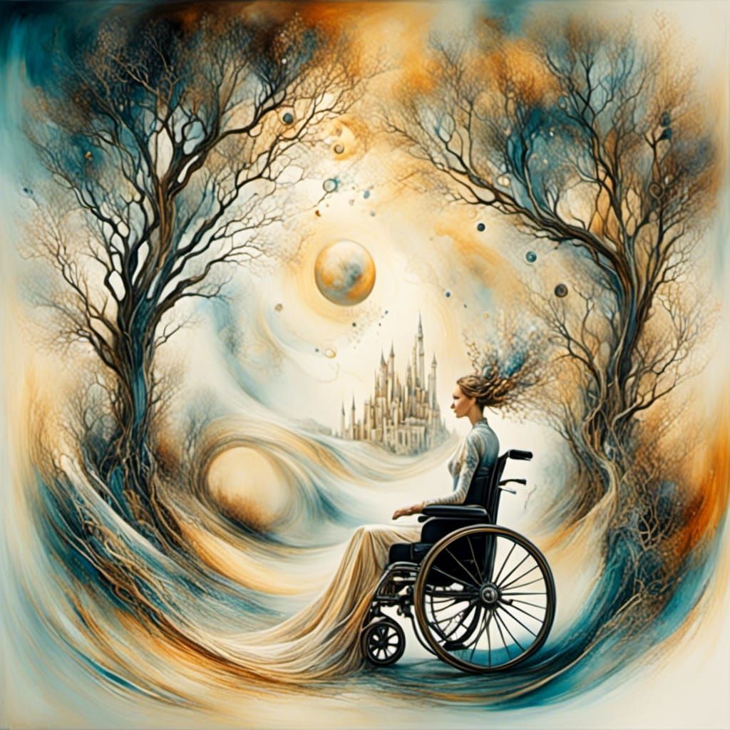 Enchanted Landscape: A Surreal Vector Fractal