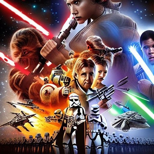 Epic Star Wars Movie Poster: Digital Matte Painting