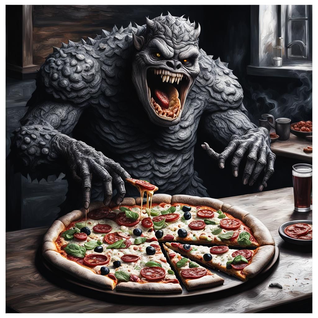 Monsters love pizza