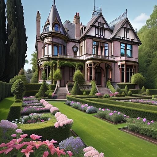 Victorian Mansion Overlooking a Lovely Garden