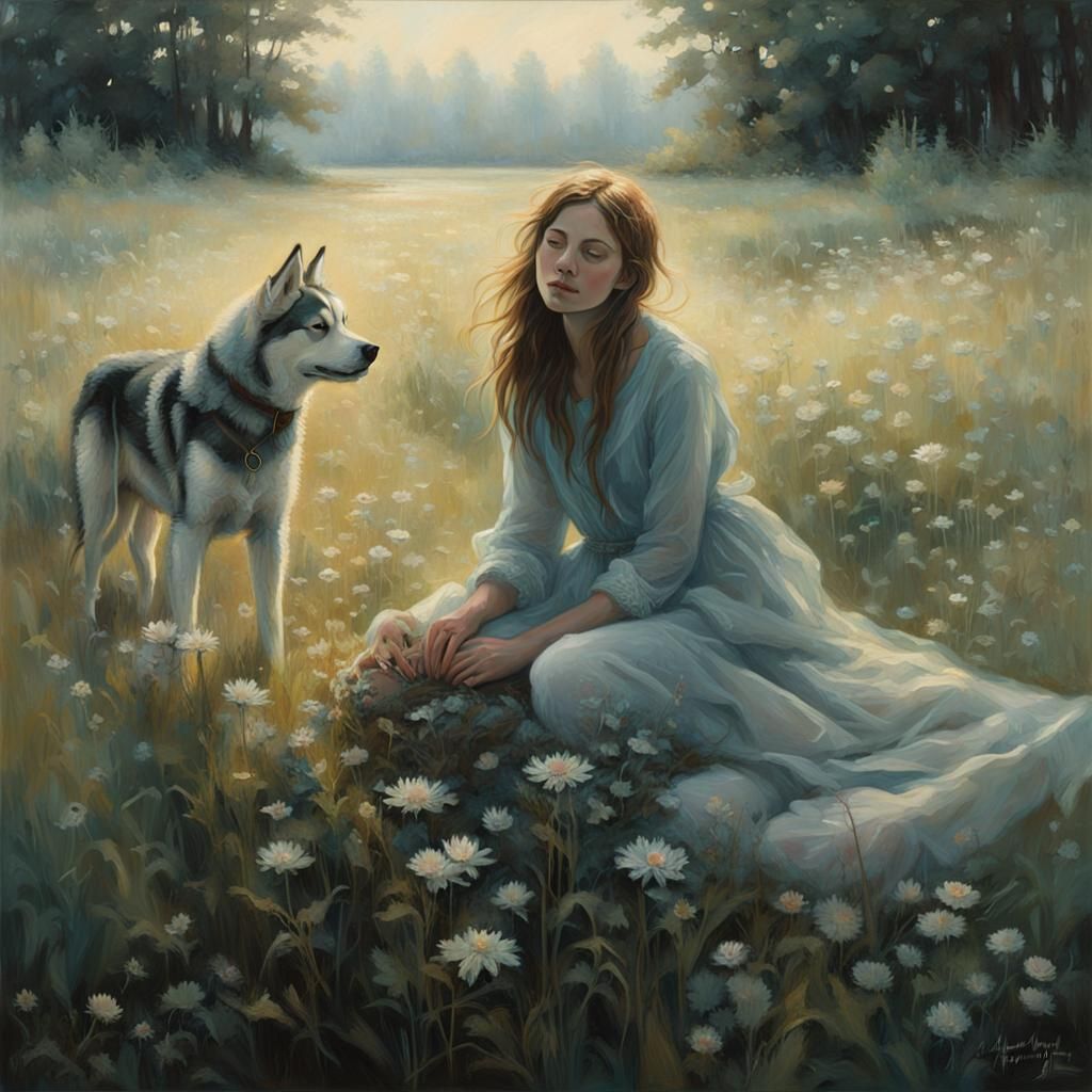 A girl and her dog 3