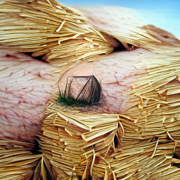 Hyperrealistic Needle Pierces Skin