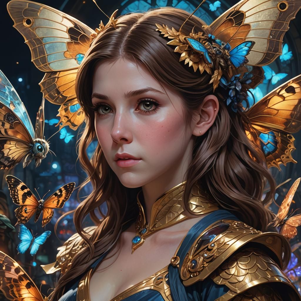 Anna Kendrick as Night Wizard: Detailed Portrait