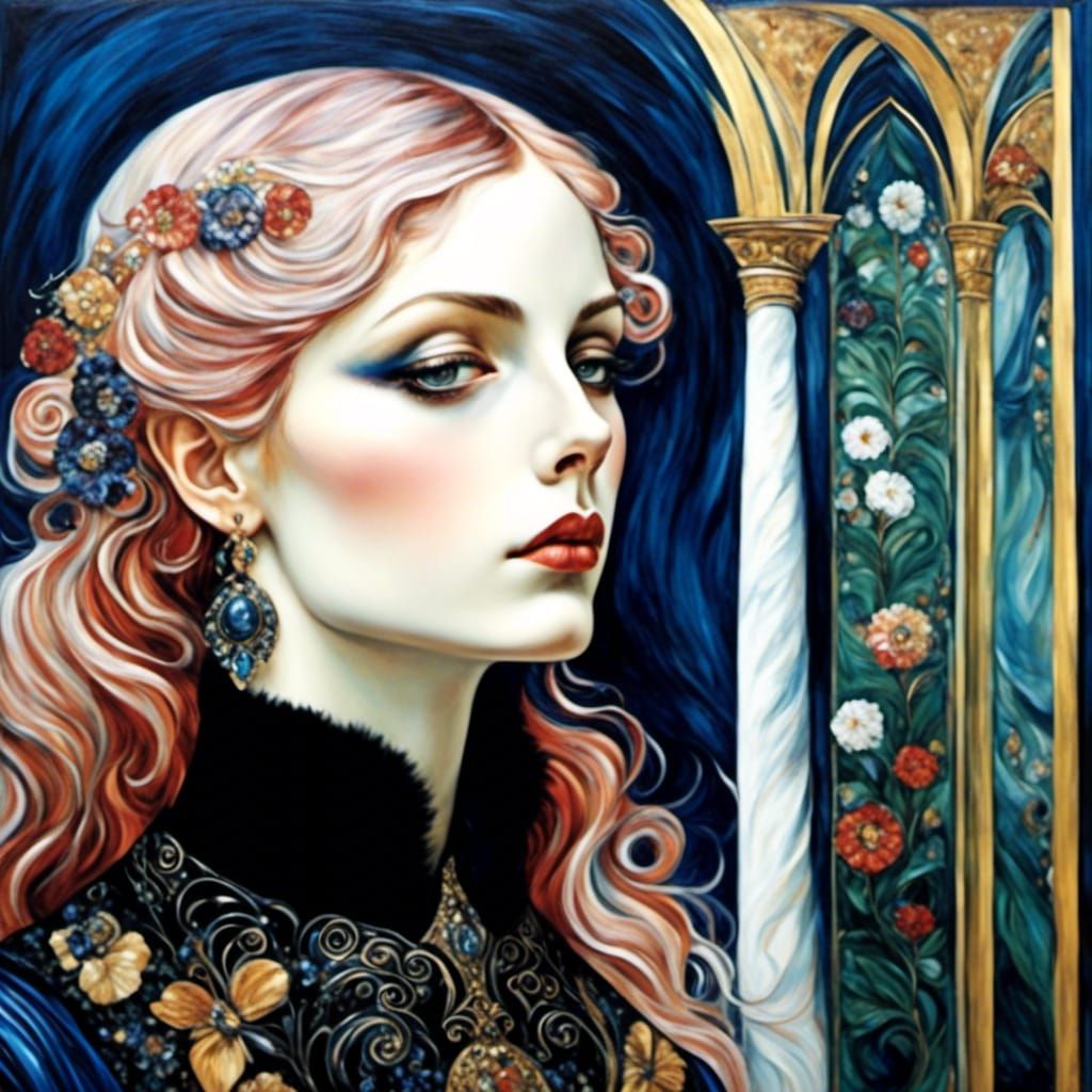 Klimt Renoir Botticelli Klee Style AI Art