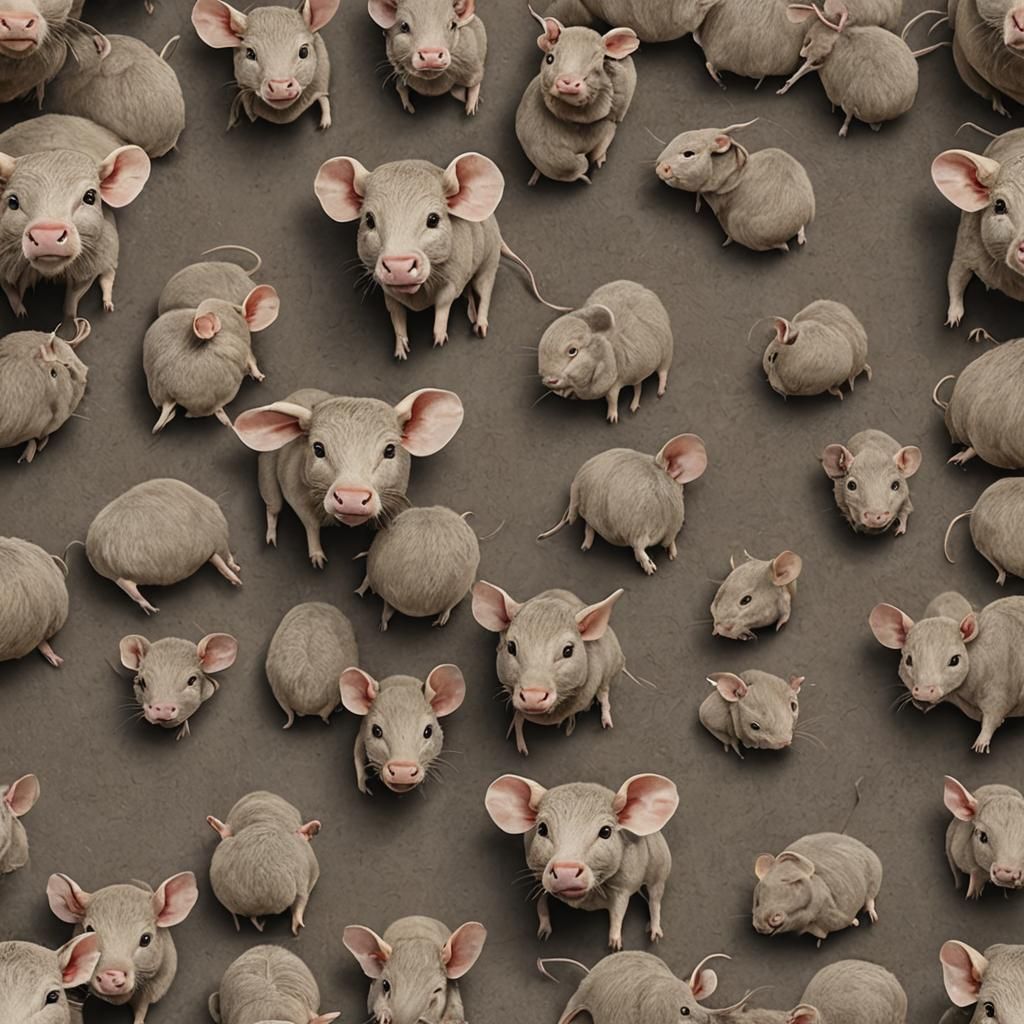 Hybrid Mouse Bull Generated by AI