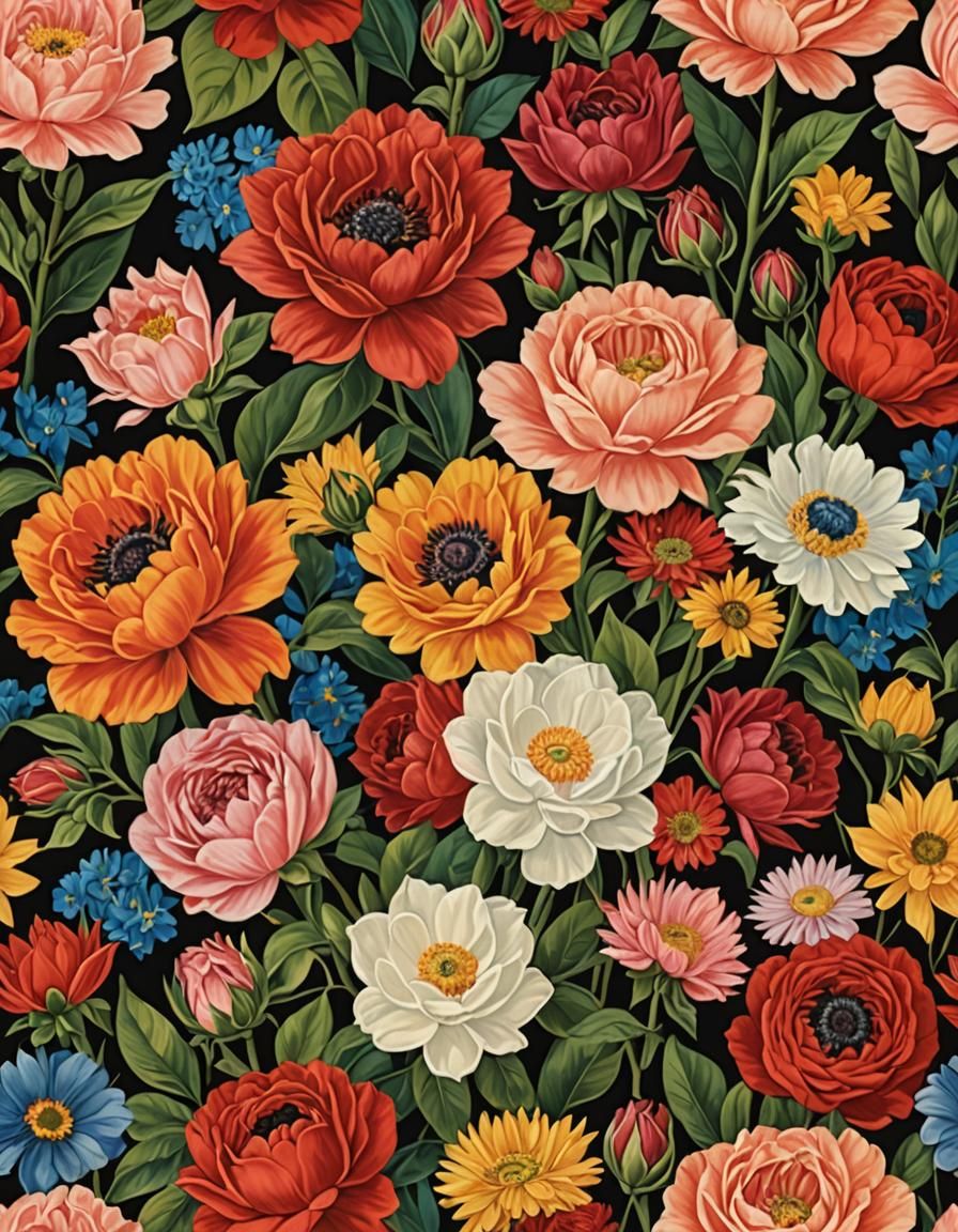 Floral Bouquet Inspired by Classic Masters