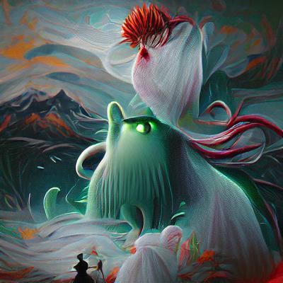 Moomin as Cthulhu: 8k Resolution Artstation Image