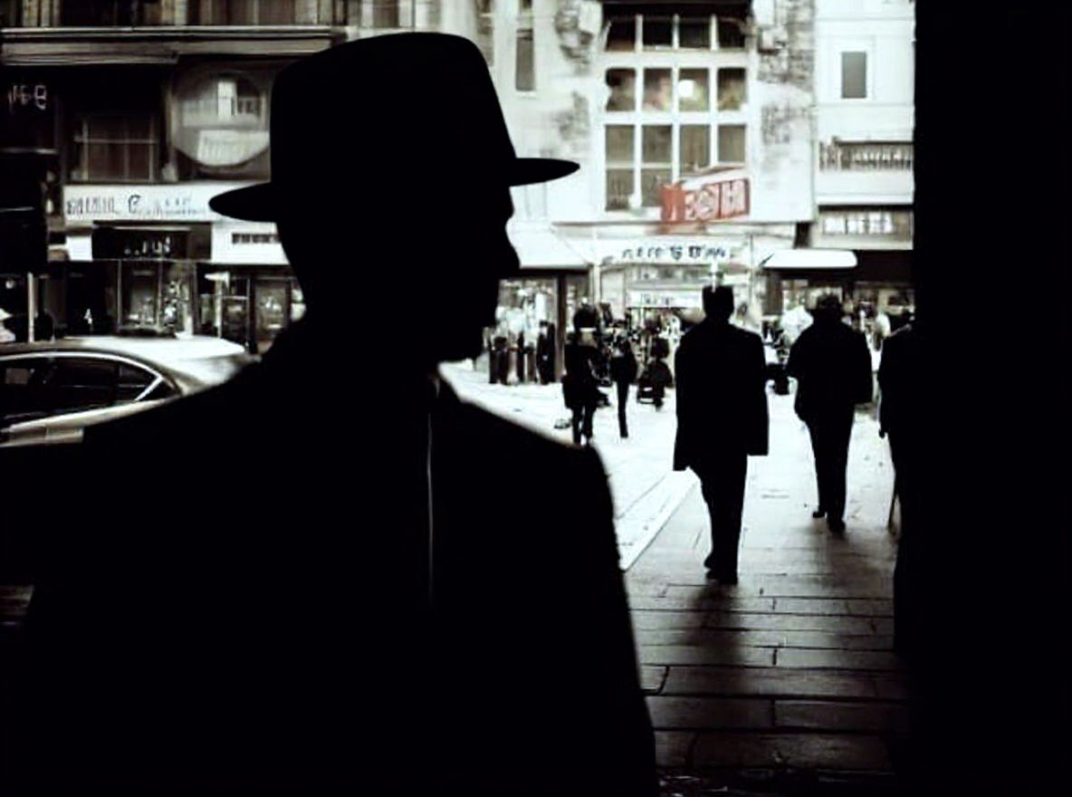 Street Photography: People in Soft Focus Sepia Tones