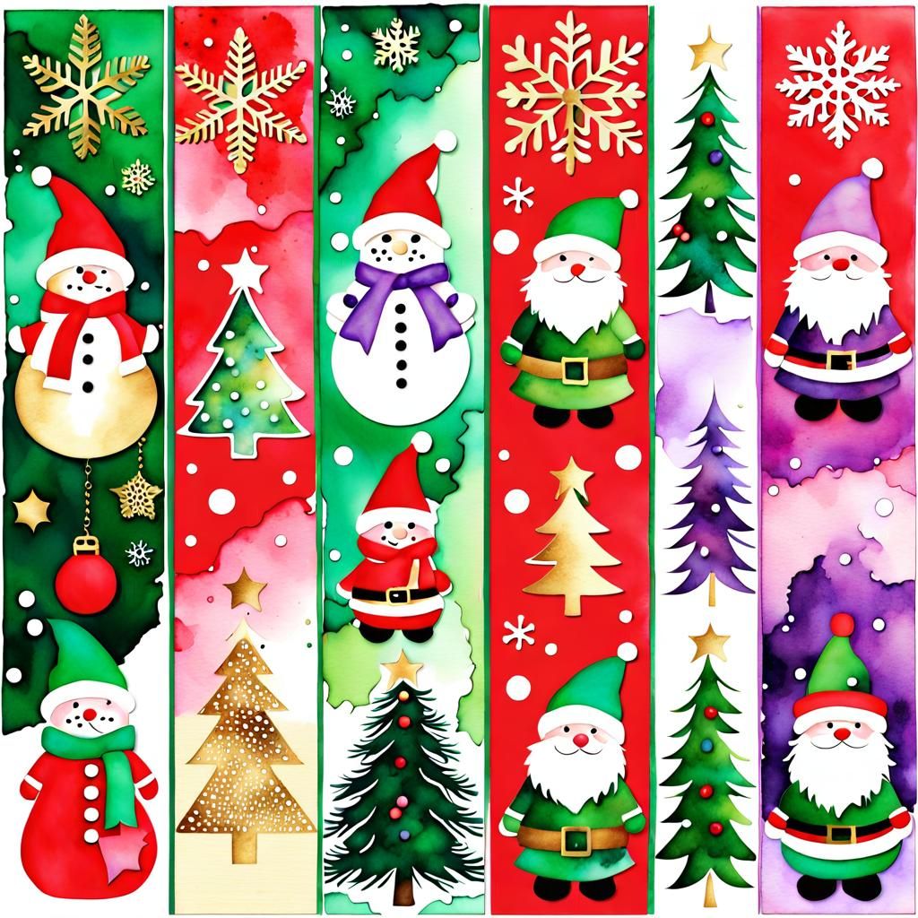 Watercolor Christmas Wonderland in 7 Vibrant Scenes