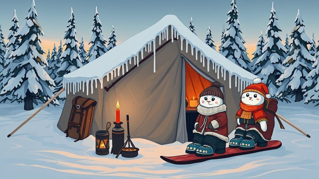 Winter Wonderland in Scandinavian Wilderness