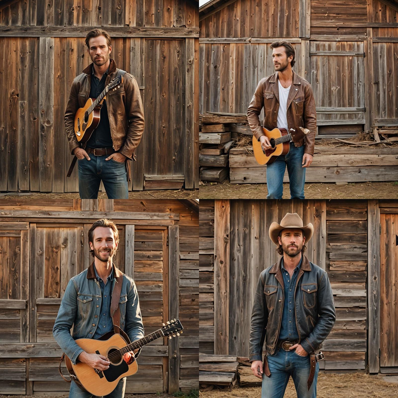 Realistic Photo of Country Music Star Jake Rivers