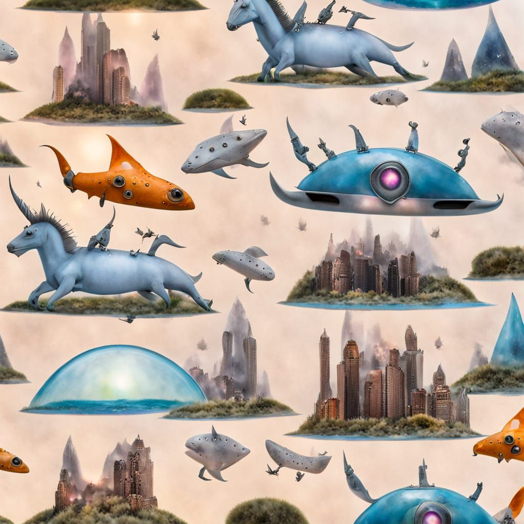 Adventure Book with Unicorns, Aliens, and Spaceships