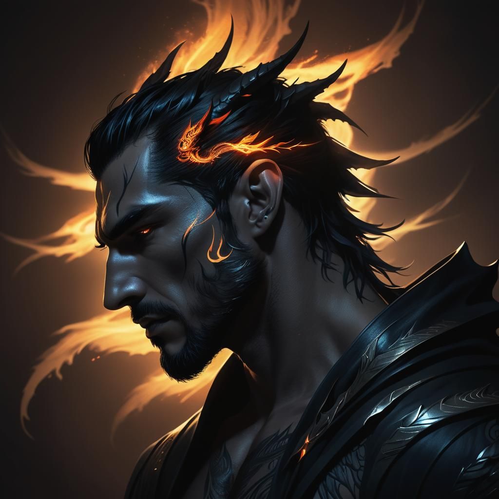 Dramatic Concept Art Portrait in Unreal Engine 5 Style