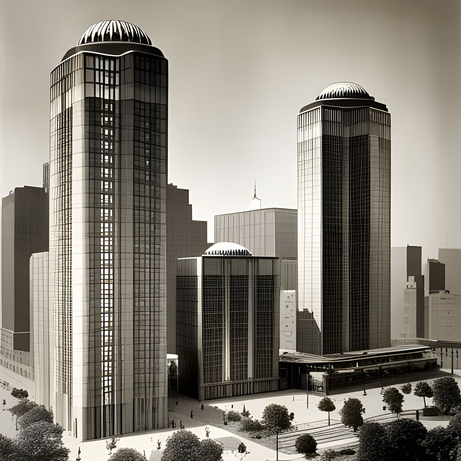 Mushroom Skyscraper: Detailed Architectural Blueprints