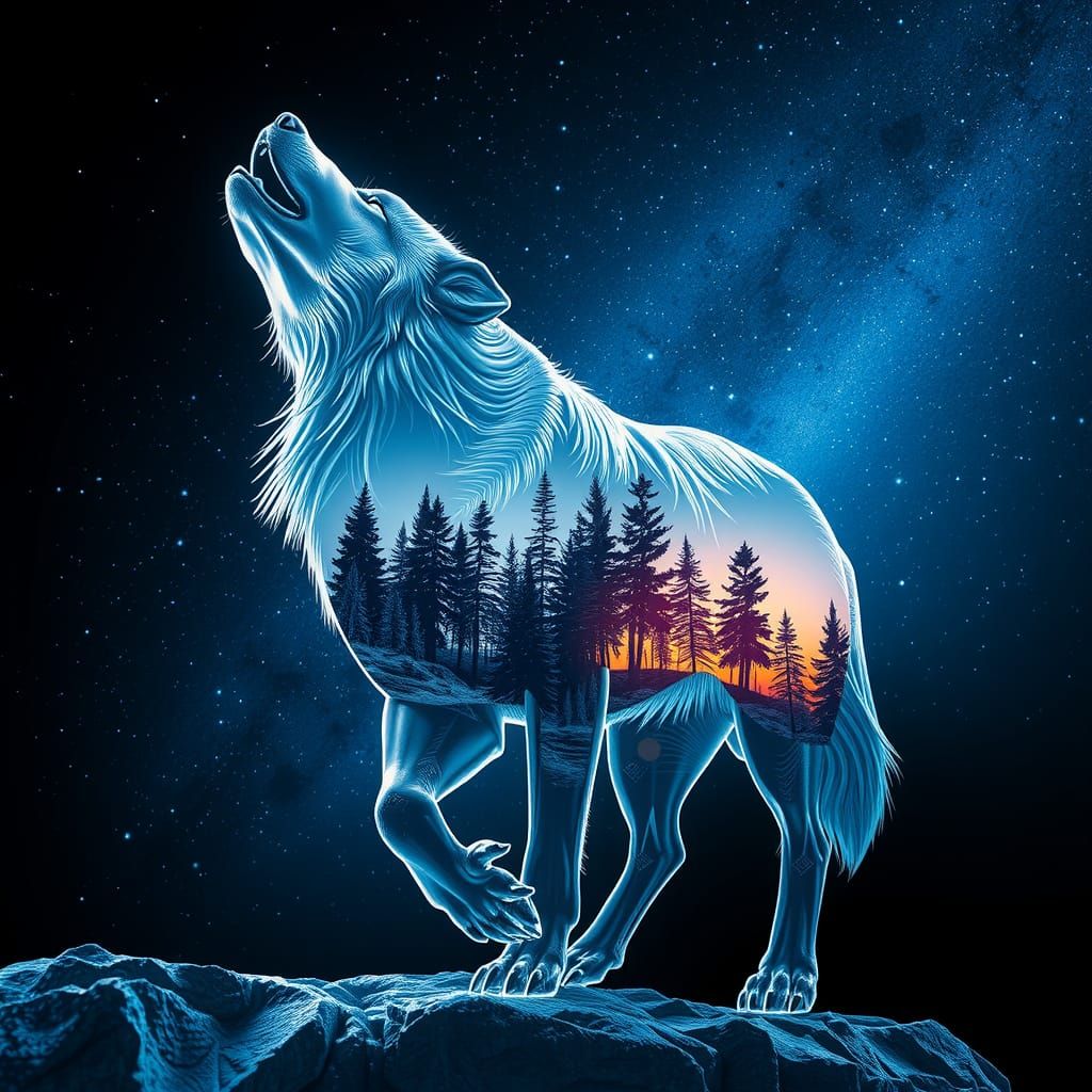 Double exposure by Flux Schnell