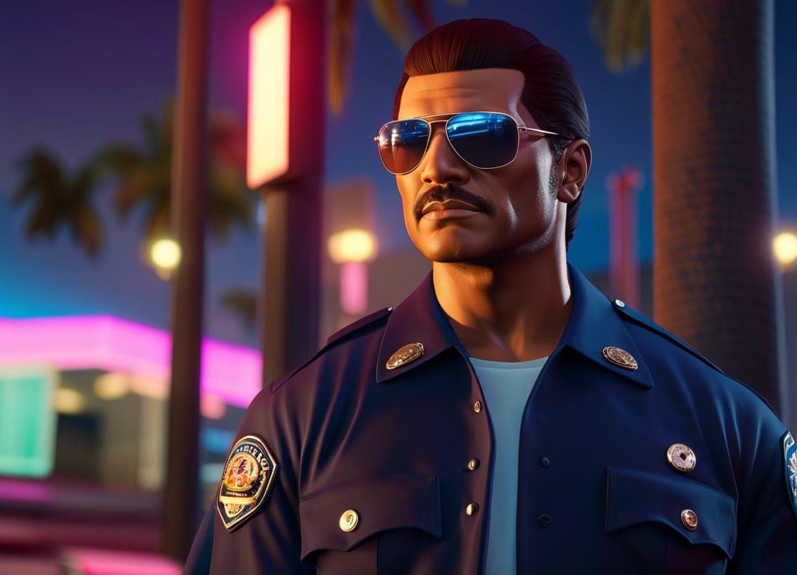 GTA : Vice city corrupted Police officer