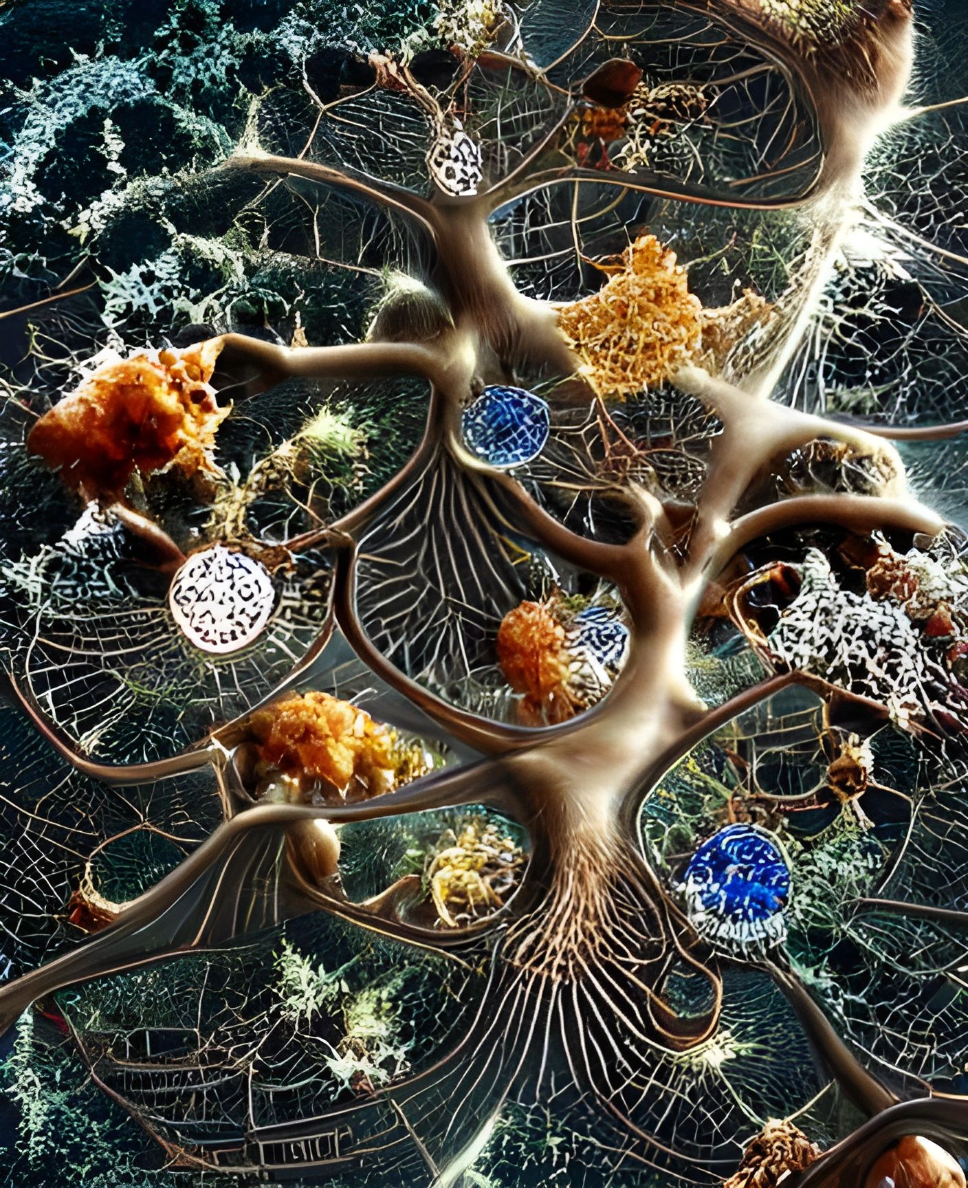 Abstract Fractal Tree of Life Design