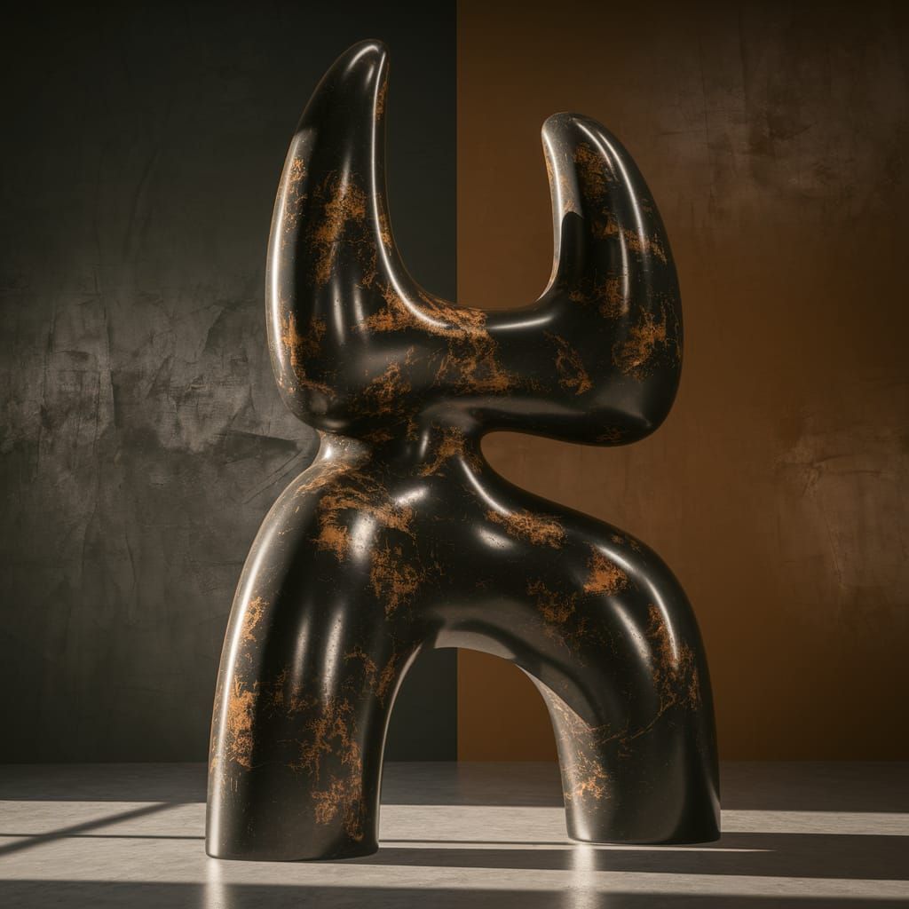 Timeless Bronze Form in Brancusi Style
