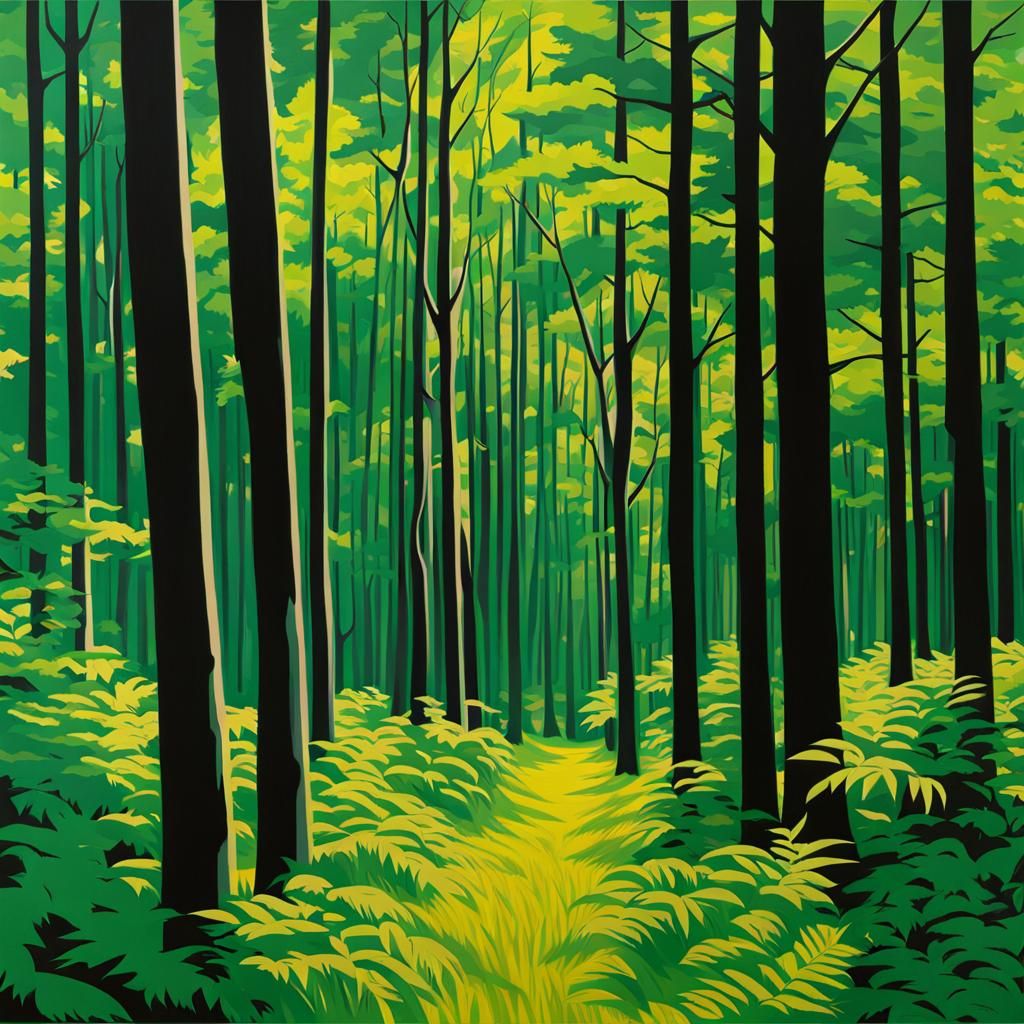 Eldritch Forest in Pop Art Style