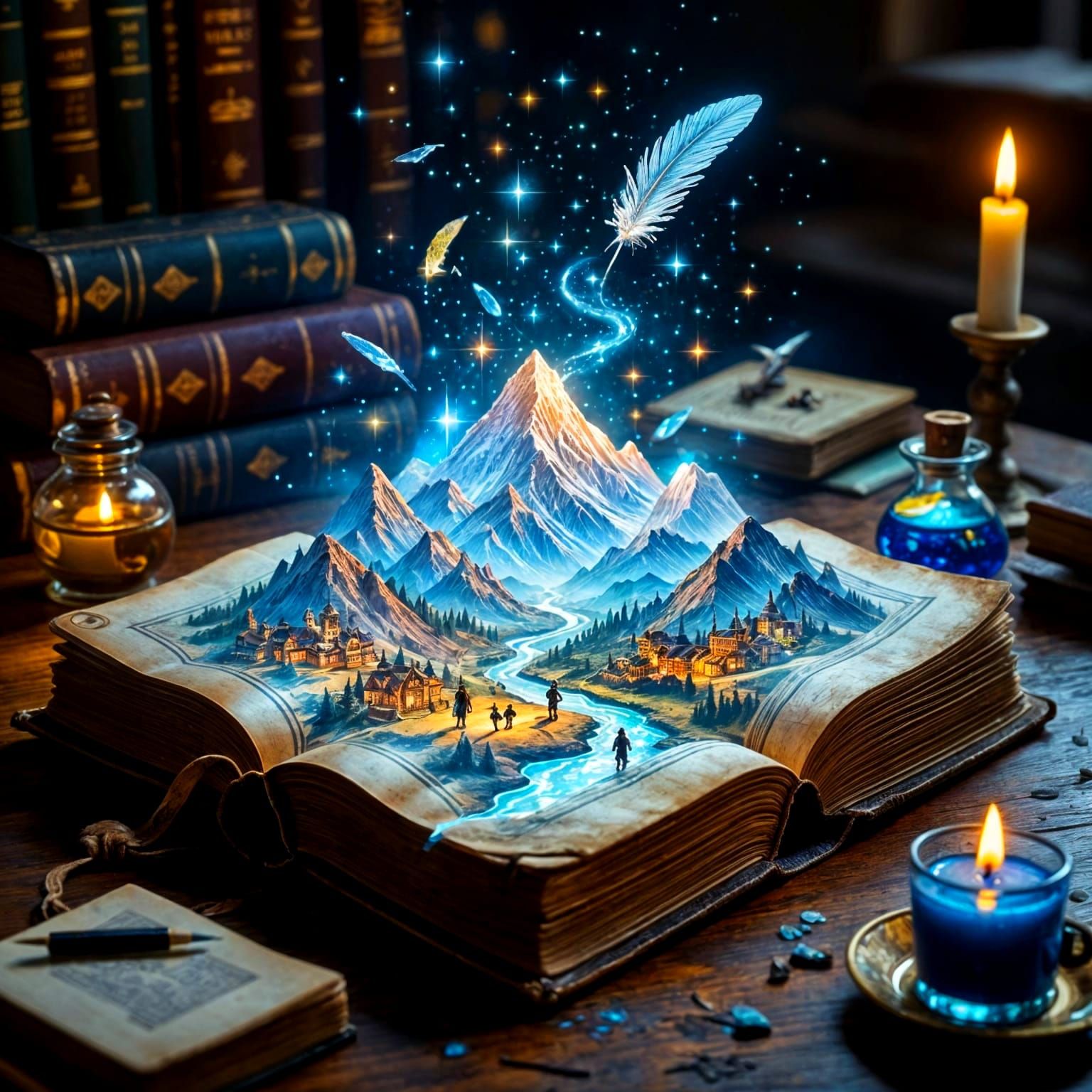 Glowing Map Unfolds from Ancient Book