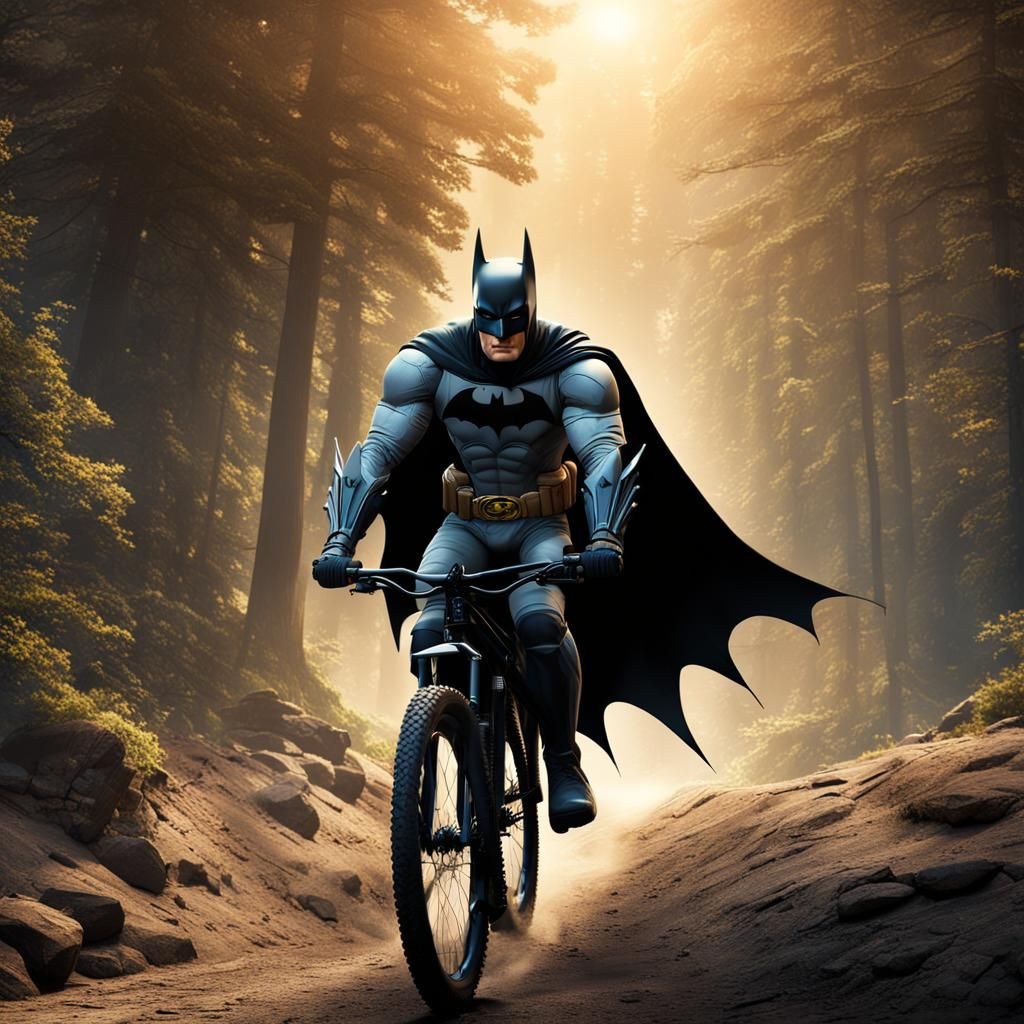 Batman on Vacation: Mountain Bike Adventure
